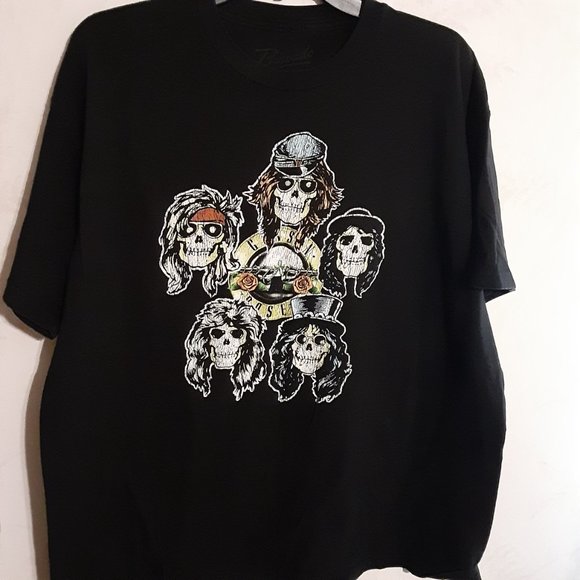 Bravado Unisex Guns and Roses Graphic SS T Shirt Size XL - Picture 2 of 4